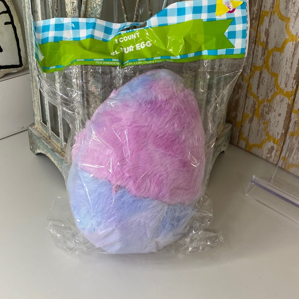 Pastel Fuzzy Plush Prize Egg